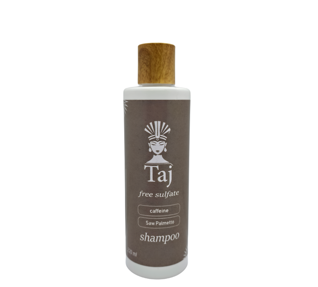 Taj – Free Sulfate Shampoo with Caffeine & Saw Palmetto - 220 ml