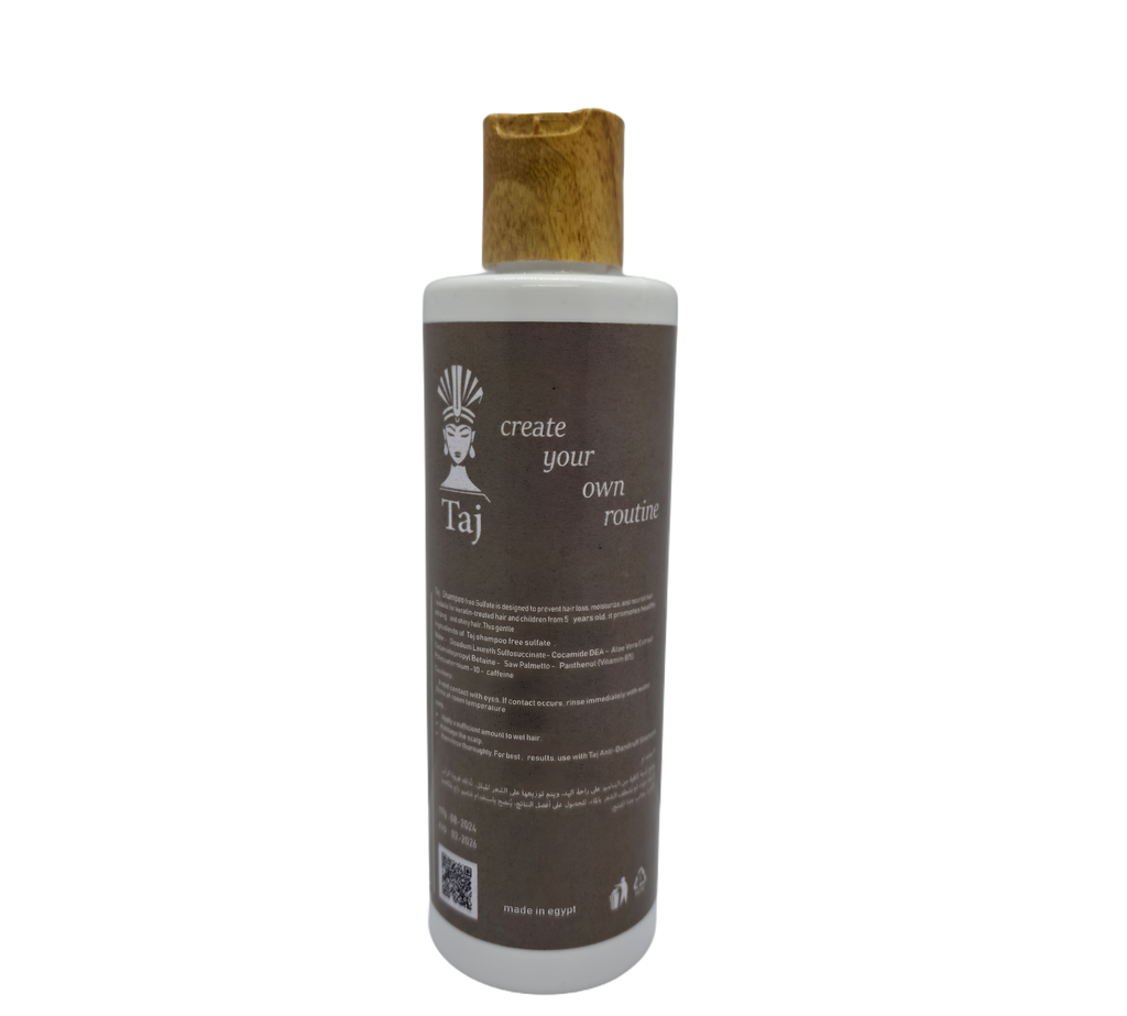 Taj – Free Sulfate Shampoo with Caffeine & Saw Palmetto - 220 ml